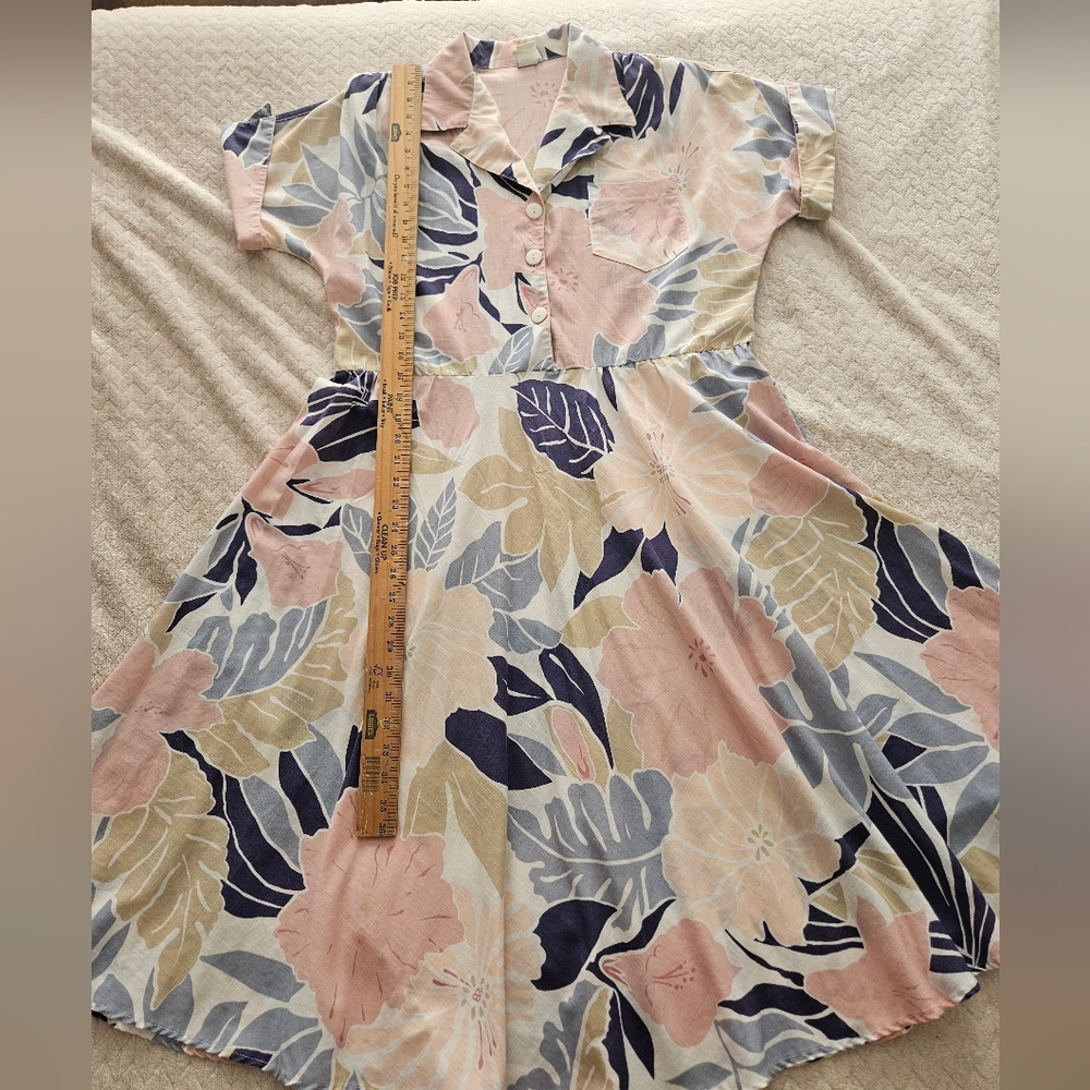 California 80s Vintage Midi Dress - Picture 4 of 15